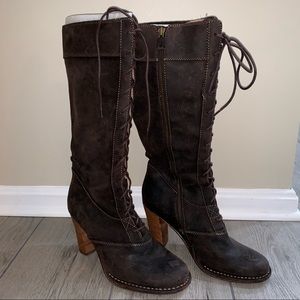 Frye Villager Lace up heel boots